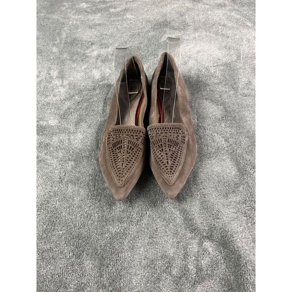 Rockport Women's Total Motion Adelyn Laser Loafer Gray Leather Suede Size 8 - Picture 4 of 10